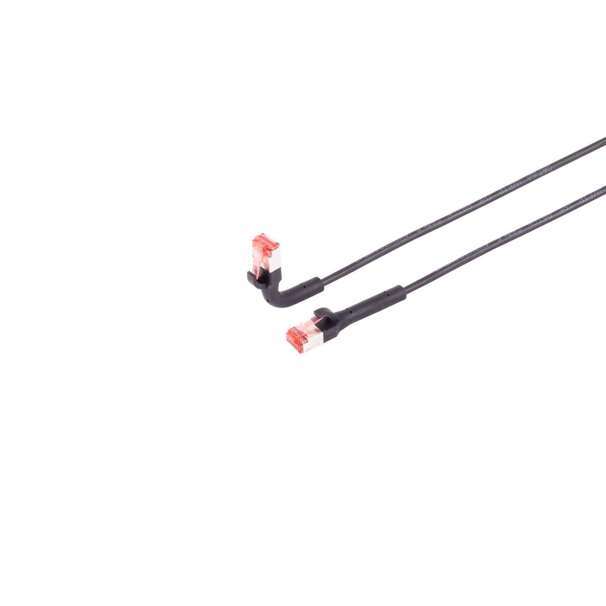 Buigzame netwerkkabel met aangegoten connector CAT6A U/FTP FLEX-ANGLE