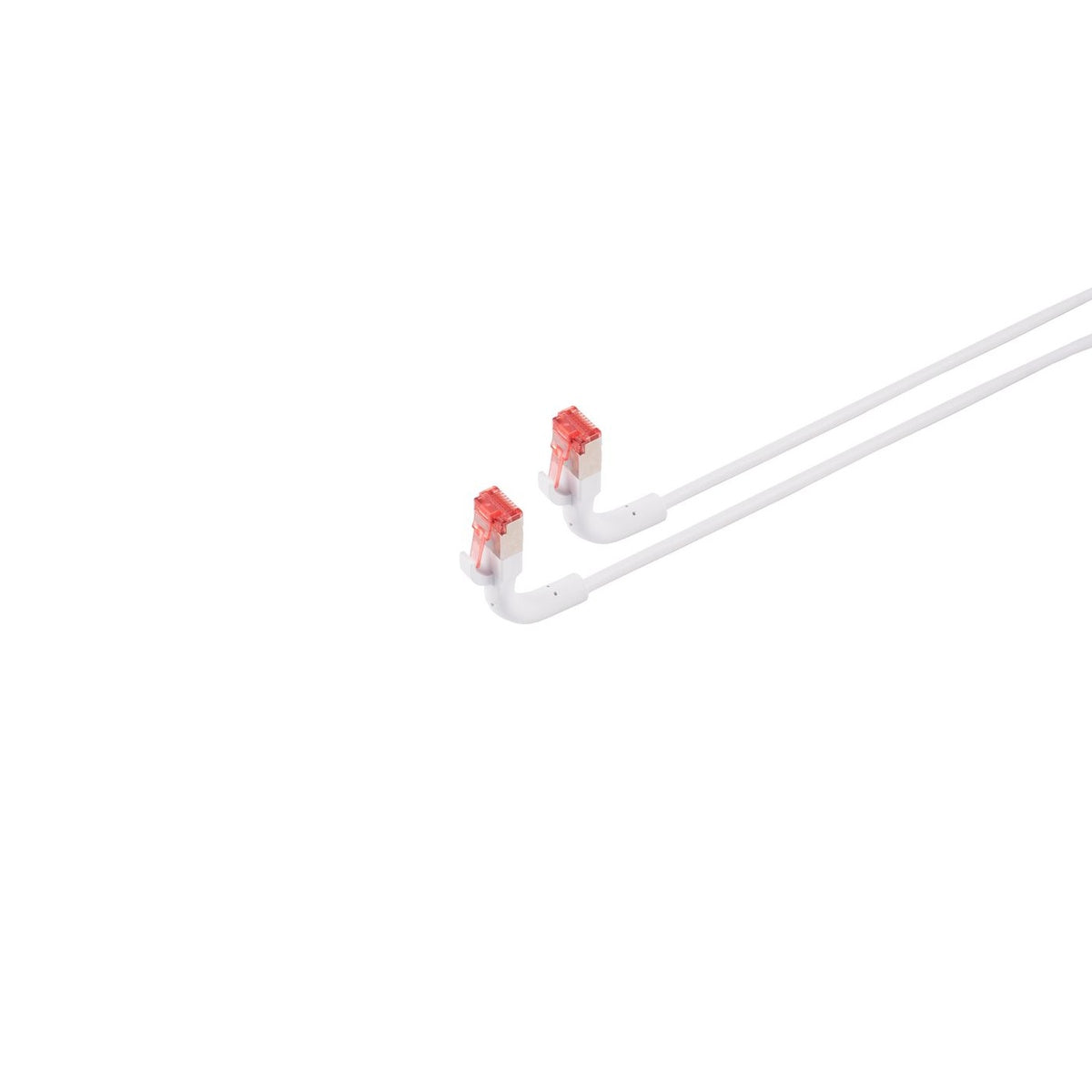 Buigzame netwerkkabel met aangegoten connector CAT6A U/FTP FLEX-ANGLE