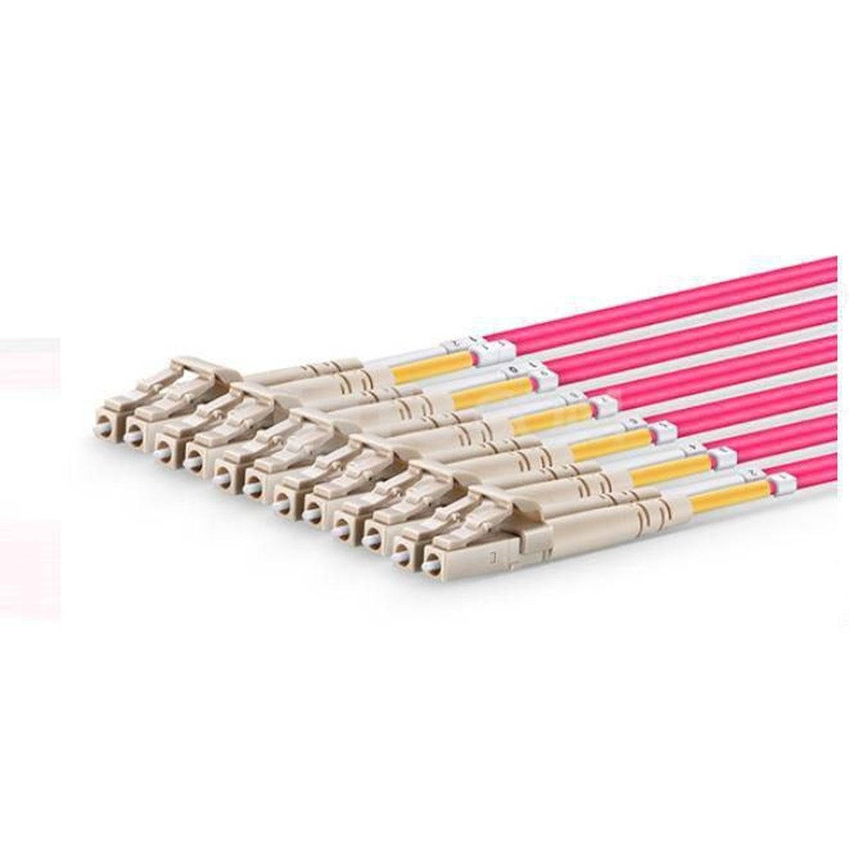 Optical Fibre Cable, MTP Female - Male, Multimode, LC/UPC, OM4 (Violet),