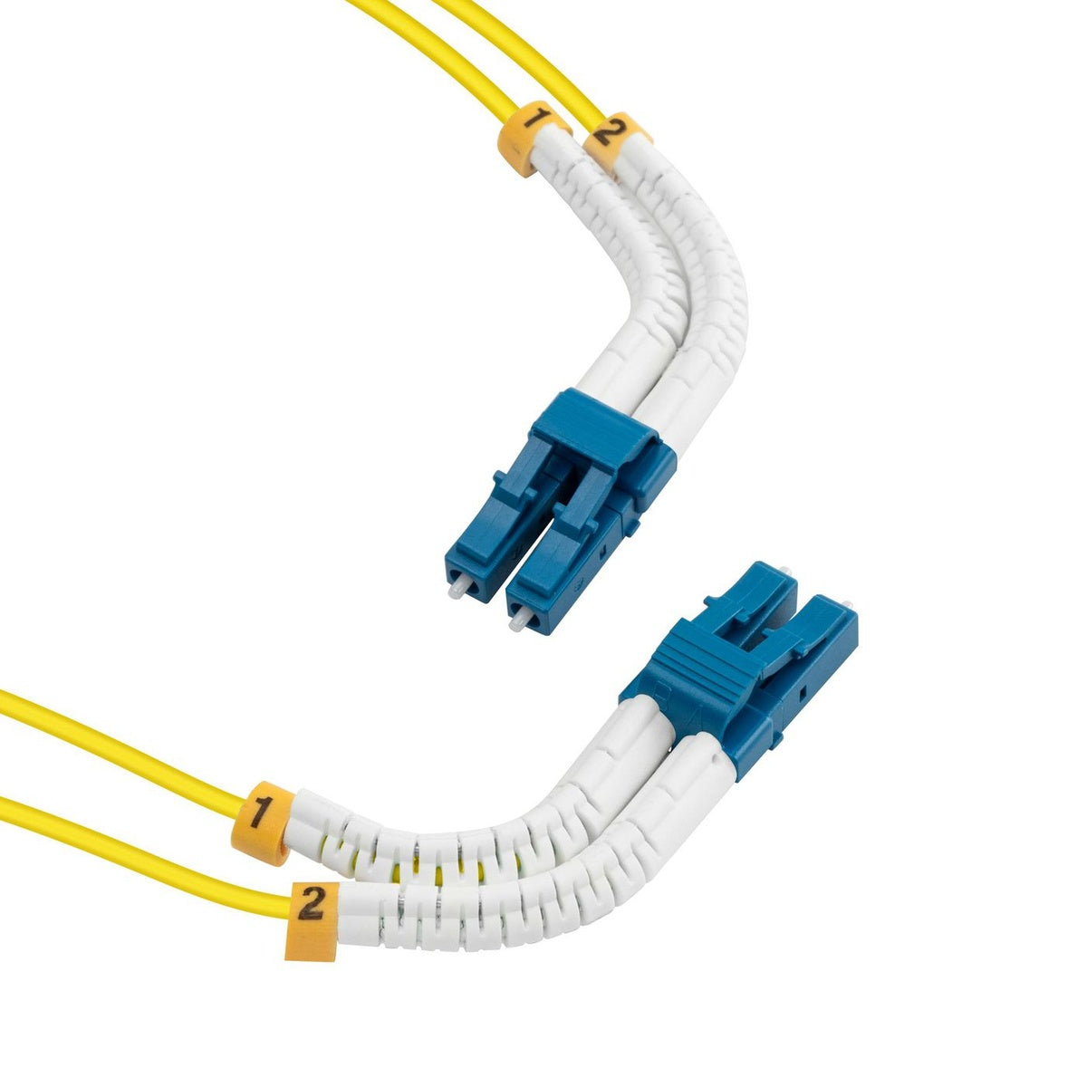Buigbare LC-LC Singlemode fibre kabel duplex OS2 LSZH