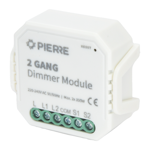 Wave dimmermodule 2-kanaals (zonder N)
