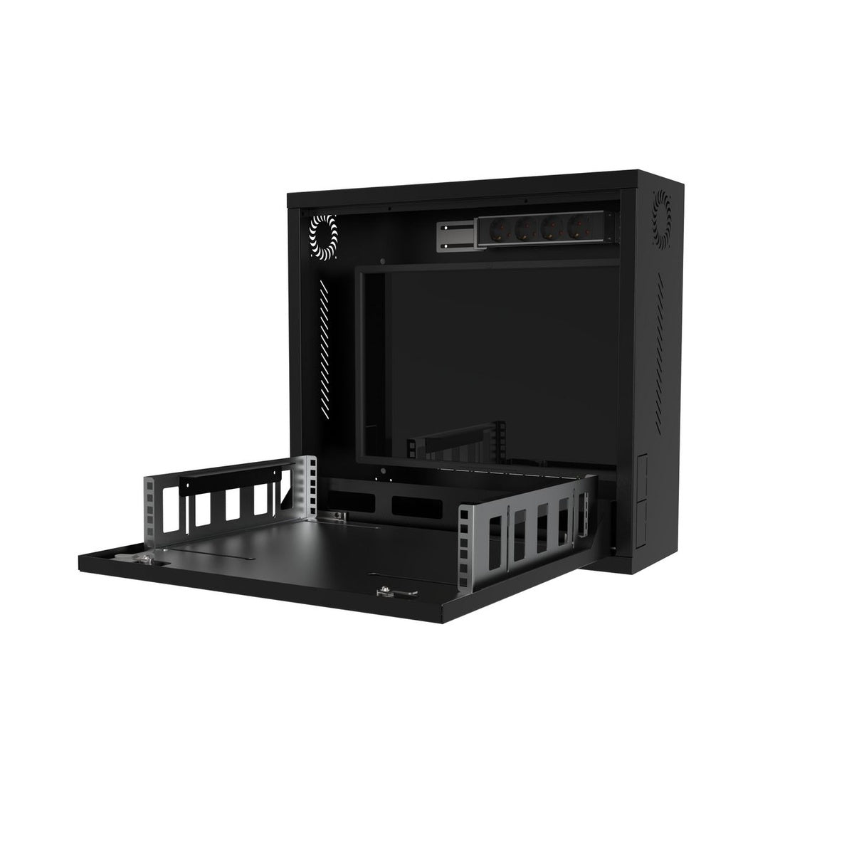 Logon 19" Rack Cabinet 1U 58 x 15 Wallmount Slim