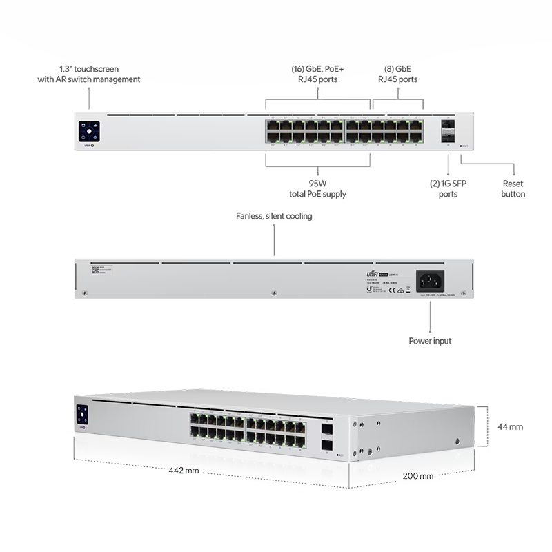 UniFi Switch Gen2 24 poort 95w PoE - wifi-center.nl
