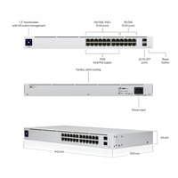 UniFi Switch Gen2 24 poort 95w PoE - wifi-center.nl