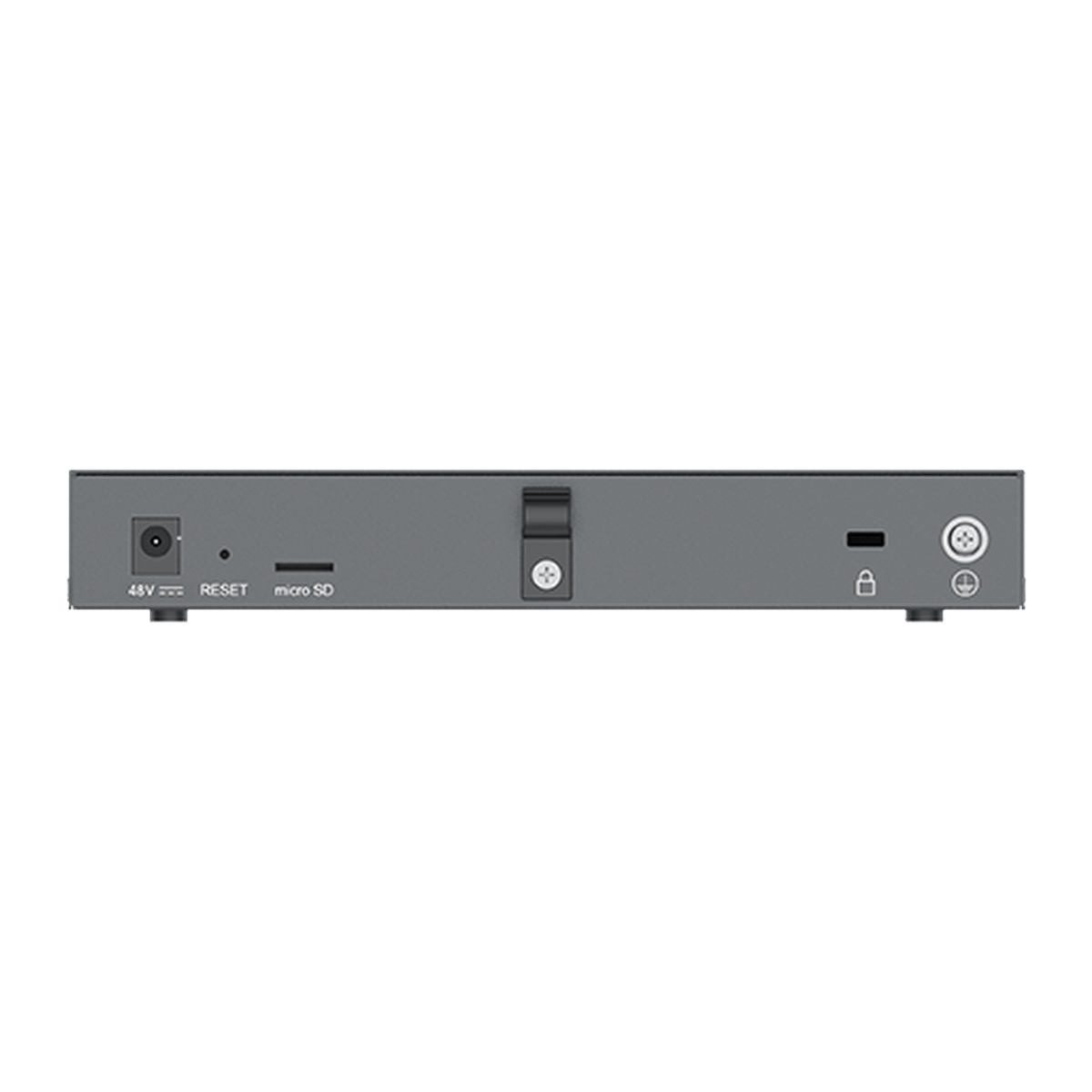 Grandstream GCC6010 next-gen firewall en IP-PBX, achterzijde