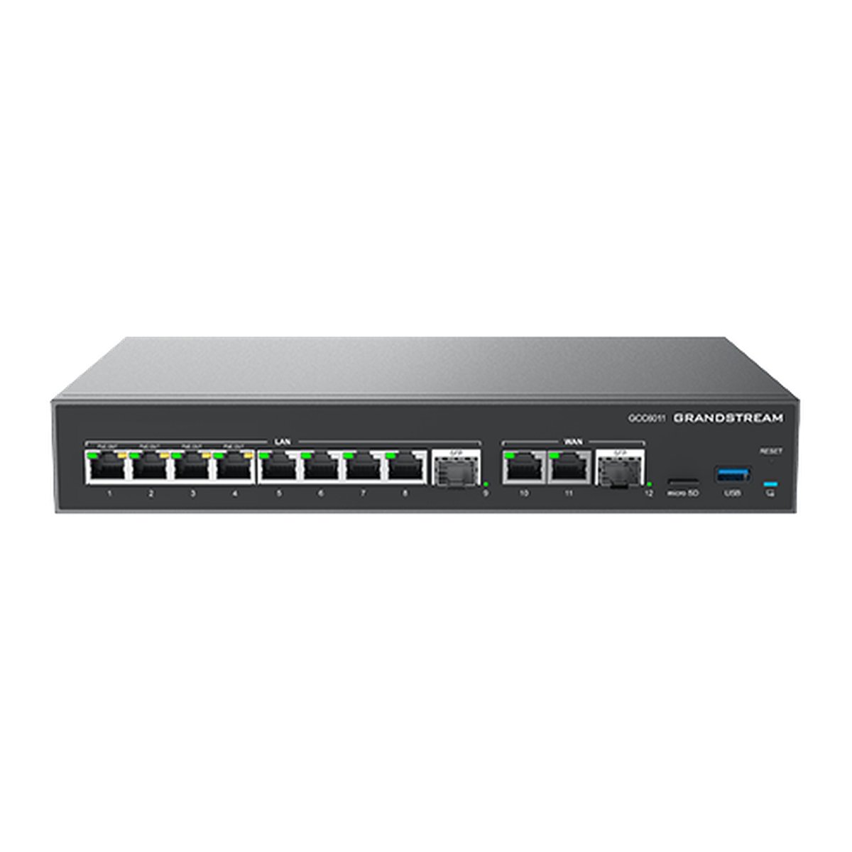Grandstream GCC6011 next-gen firewall, voorzijde