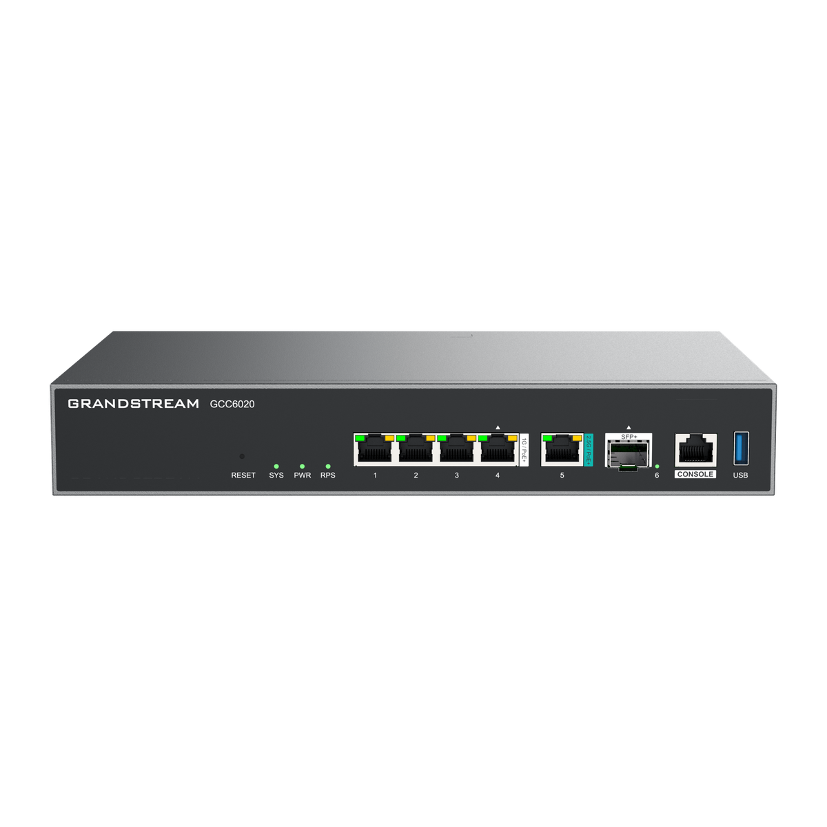 Grandstream GCC6020 next-gen firewall met PoE, achterzijde