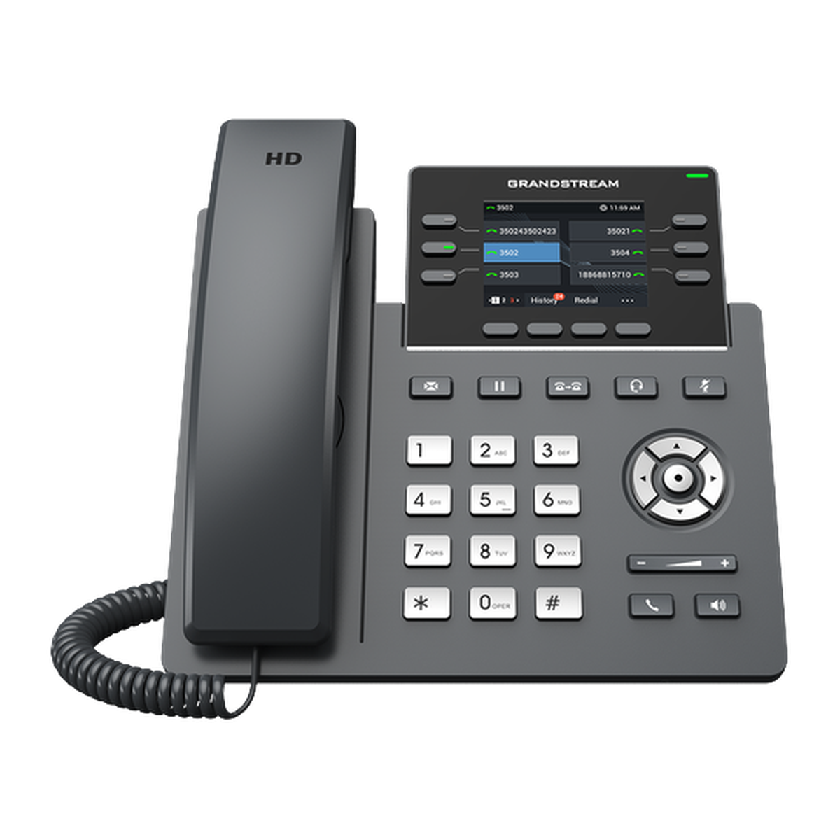 Grandstream GRP2613 IP-telefoon, voorkant