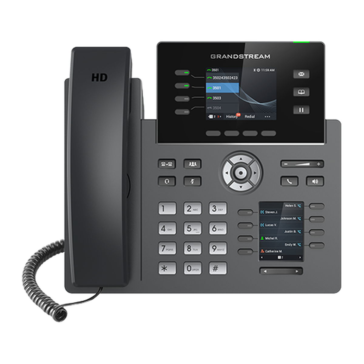 Grandstream GRP2614 IP-telefoon, voorzijde