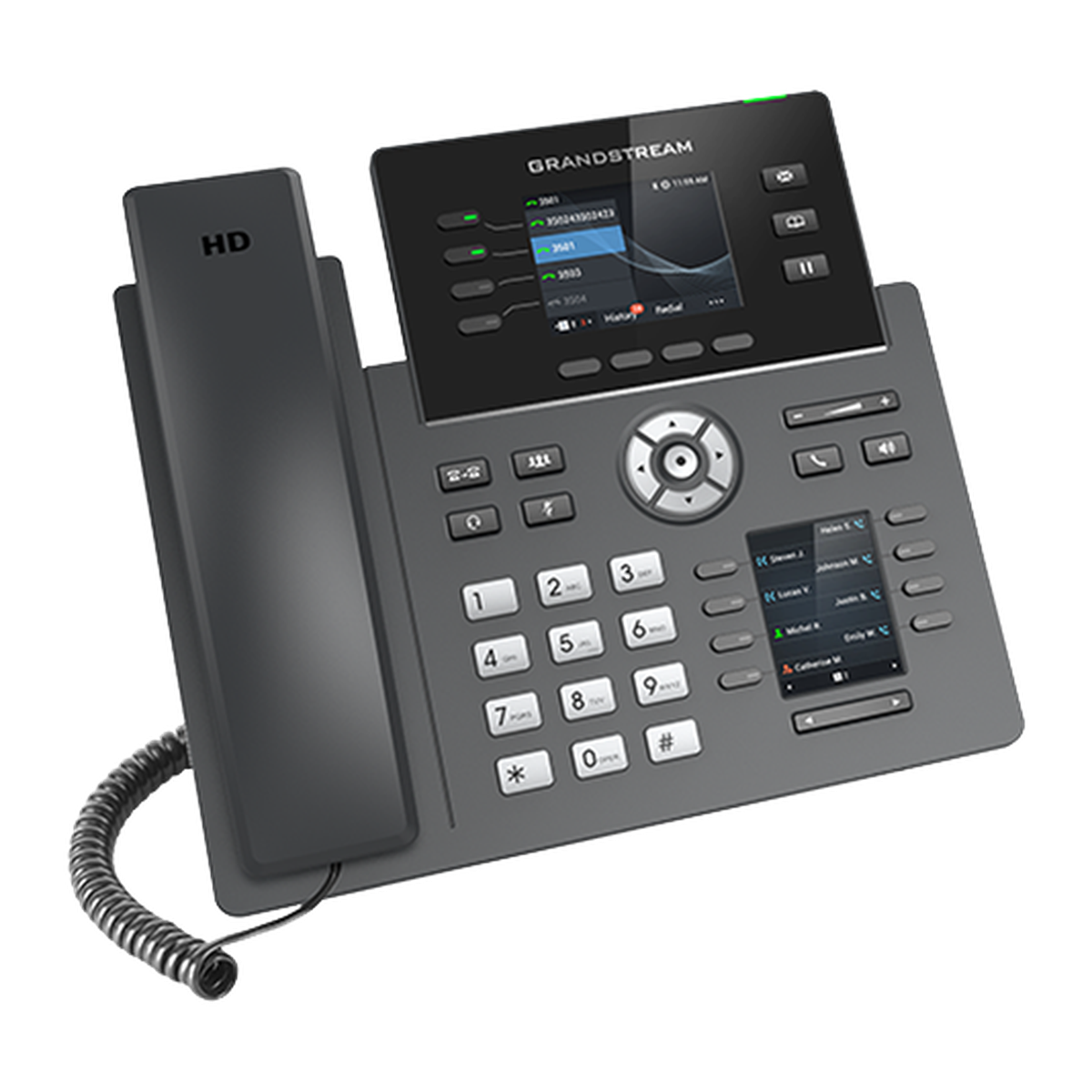 Grandstream GRP2614 IP-telefoon, rechterzijde
