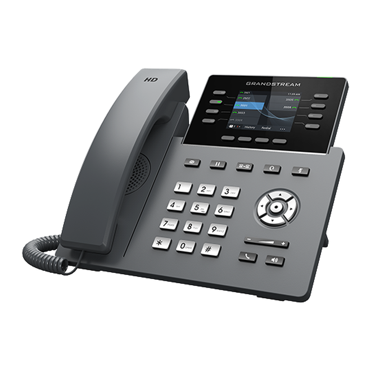 Grandstream GRP2624 IP-telefoon, zijkant