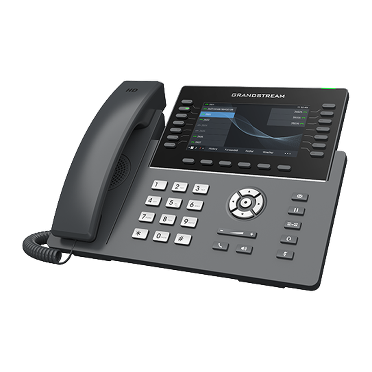 Grandstream GRP2650 IP-telefoon, zijkant