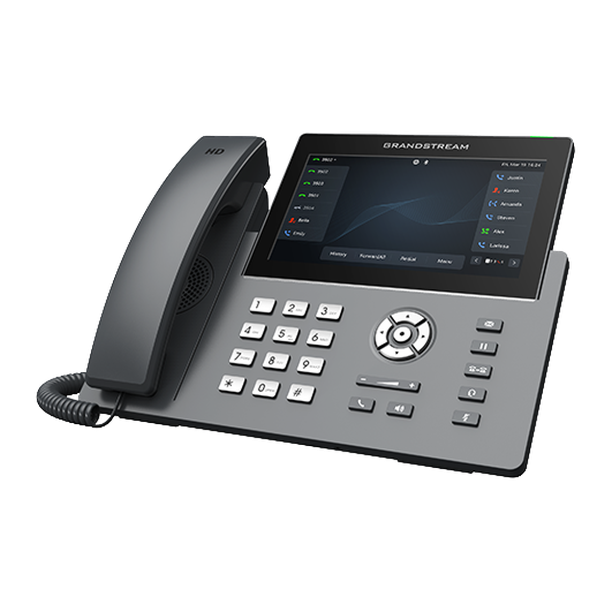 Grandstream GRP2670 IP-telefoon, zijkant