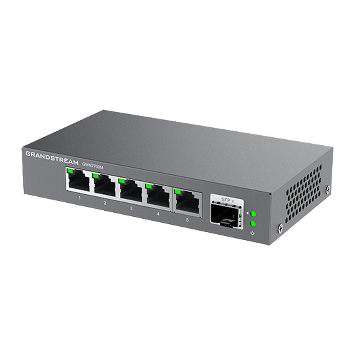 Grandstream GWN7700M unmanaged 5-poorts 2,5G-switch met SFP+