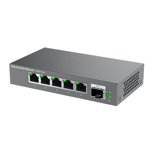 GWN7700M 5-poorts 2,5G-switch met SFP+, unmanaged
