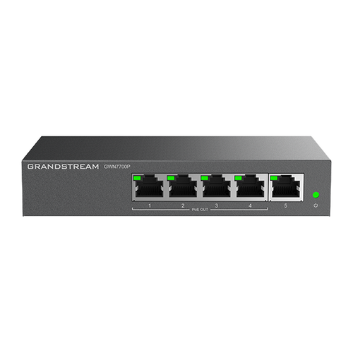 GWN7700P 5-poorts Gigabit PoE+-switch, unmanaged