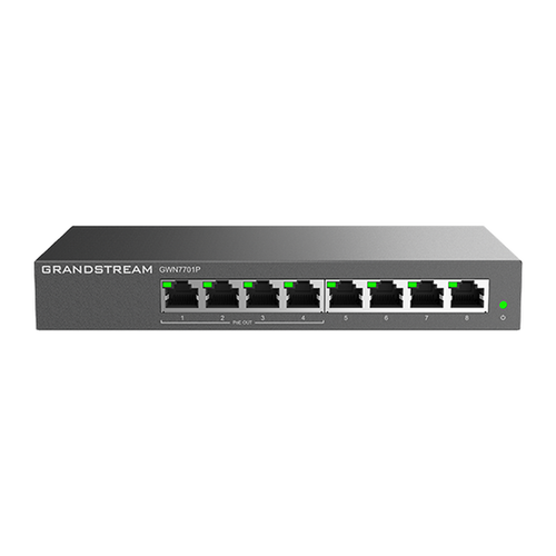 GWN7701P 8-poorts Gigabit PoE+-switch, unmanaged