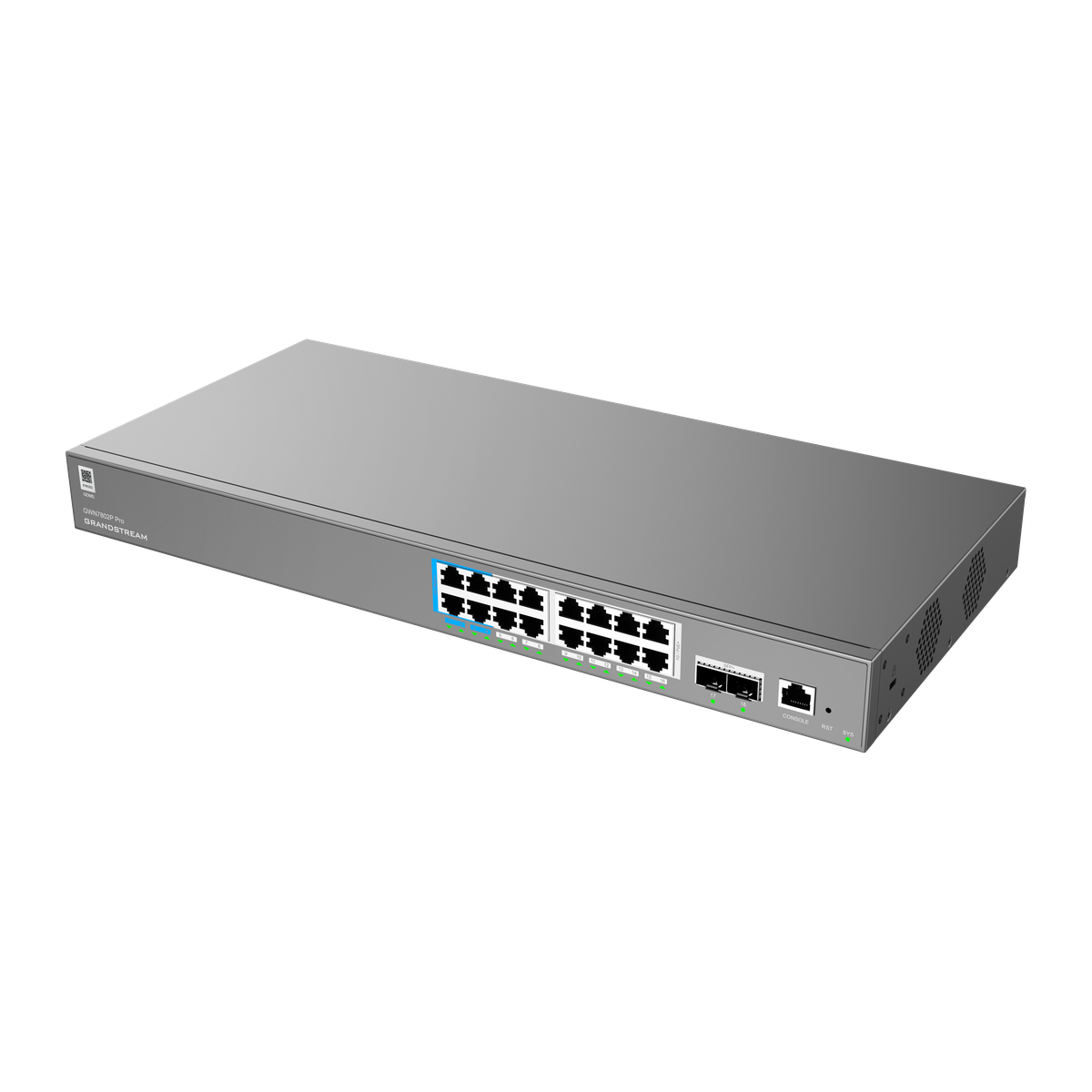 Grandstream GWN7802P Pro Pro 16-poorts Layer 2++ PoE-switch