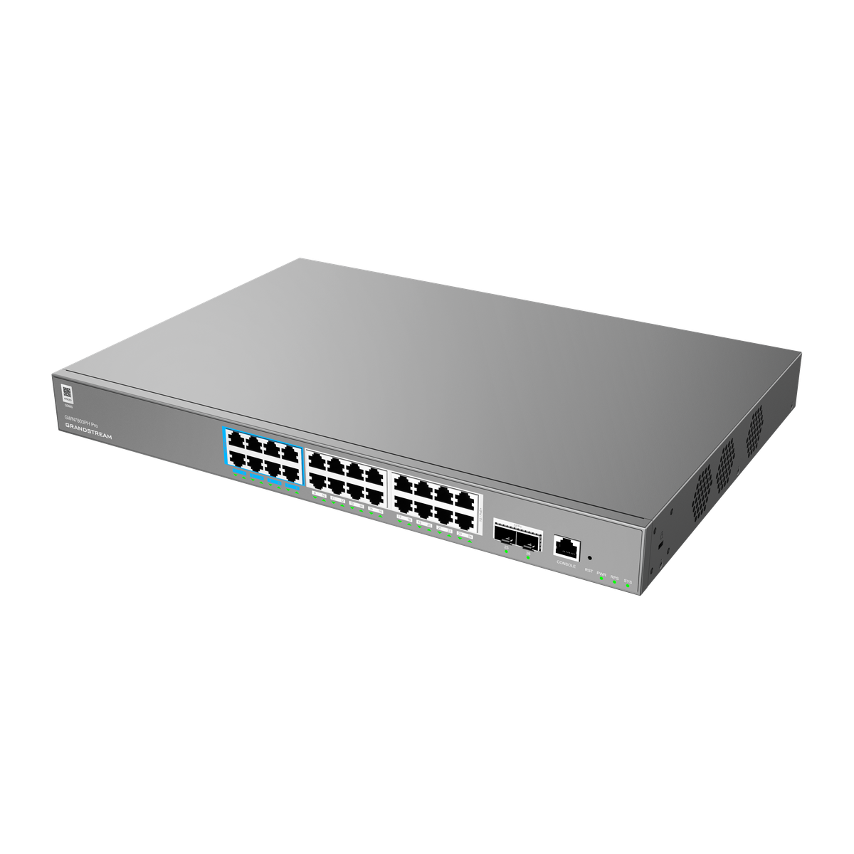 Grandstream GWN7803PH Pro Pro 24-poorts Layer 2++ PoE++-switch