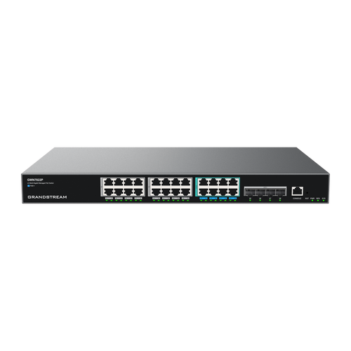GWN7822P 24-poorts Layer 3 PoE++-switch met 4 SFP+