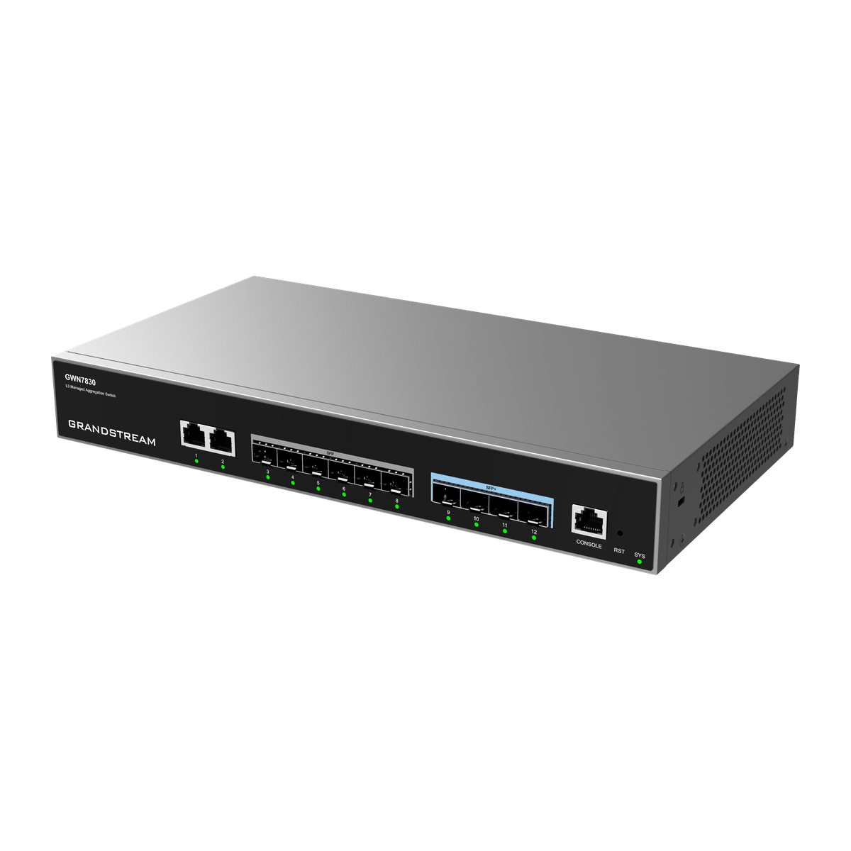 GWN7830 Layer 3 aggregatieswitch met 10 SFP-poorten