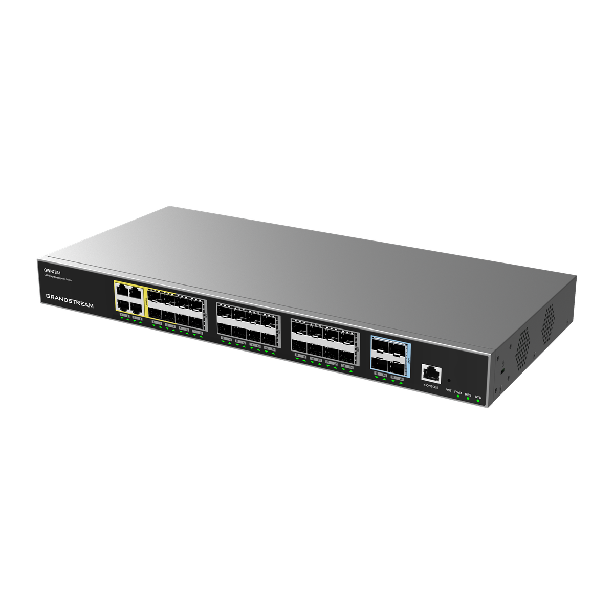 GWN7831 Layer 3 aggregatieswitch met 24 SFP-poorten