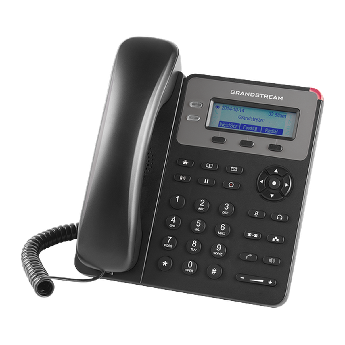 Grandstream GXP1610 IP-telefoon, zijaanzicht