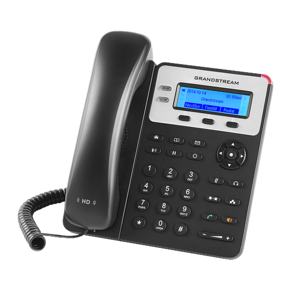 Grandstream GXP1625 IP-telefoon, zijaanzicht
