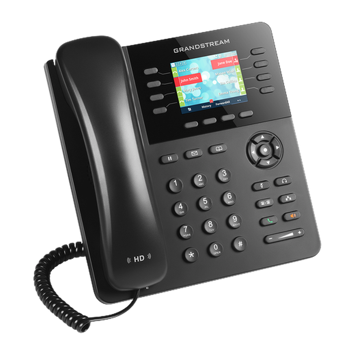 Grandstream GXP2135 IP-telefoon, zijkant