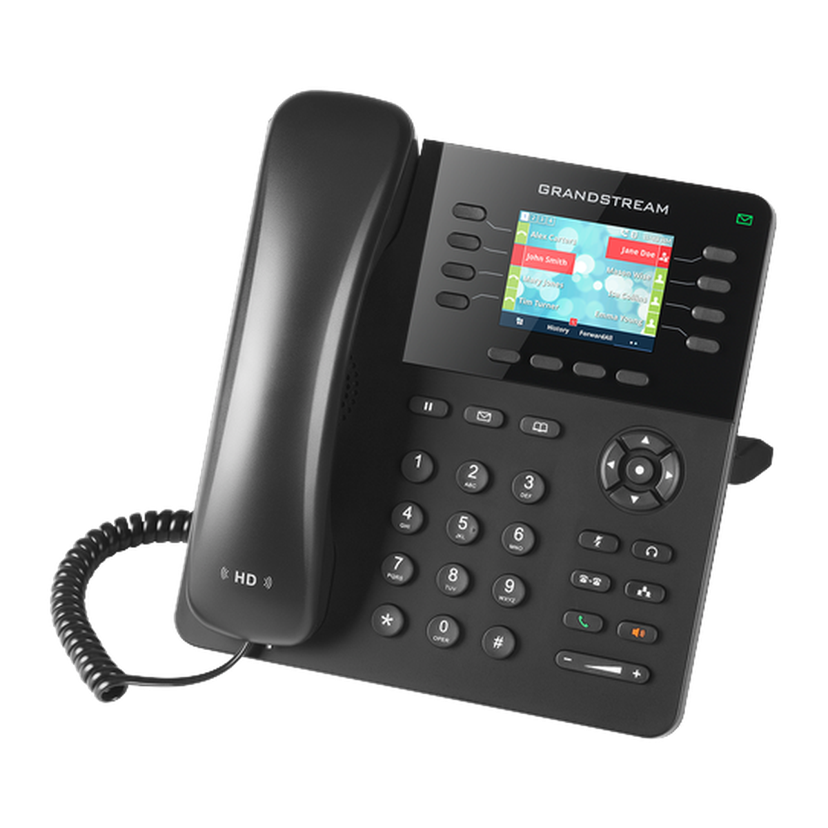Grandstream GXP2135 IP-telefoon, zijaanzicht