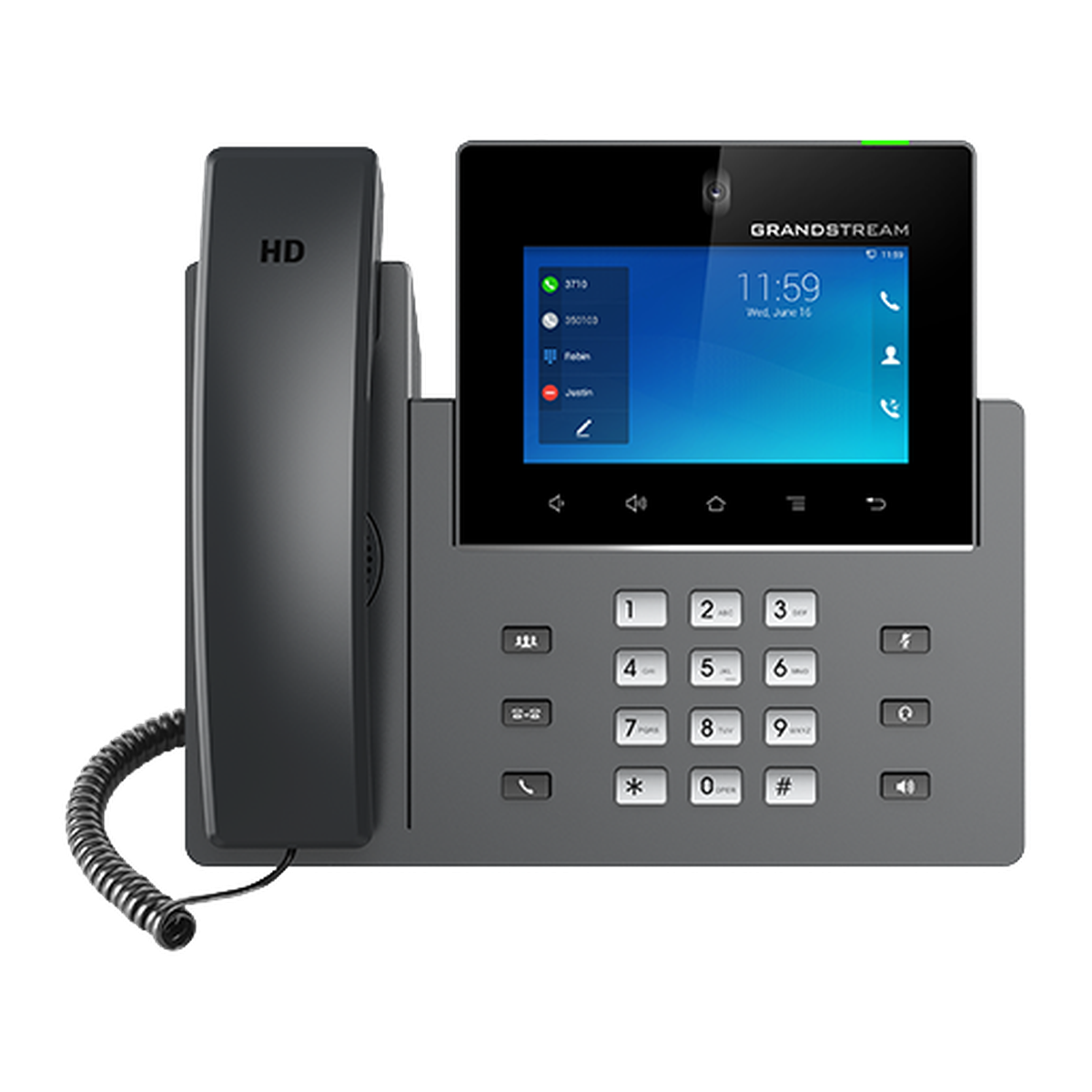 Grandstream GXV3450 IP-telefoon, voorkant