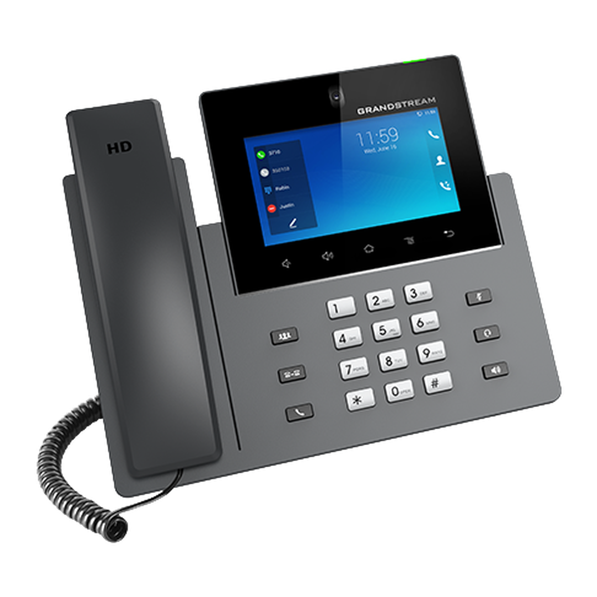 Grandstream GXV3450 IP-telefoon, zijkant