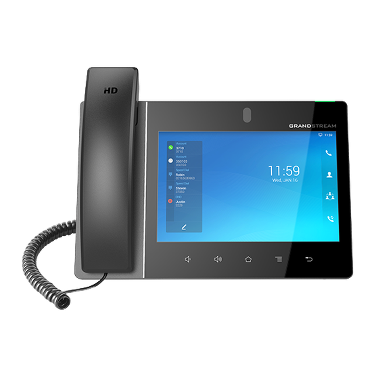 Grandstream GXV3480 Android-videotelefoon, voorzijde