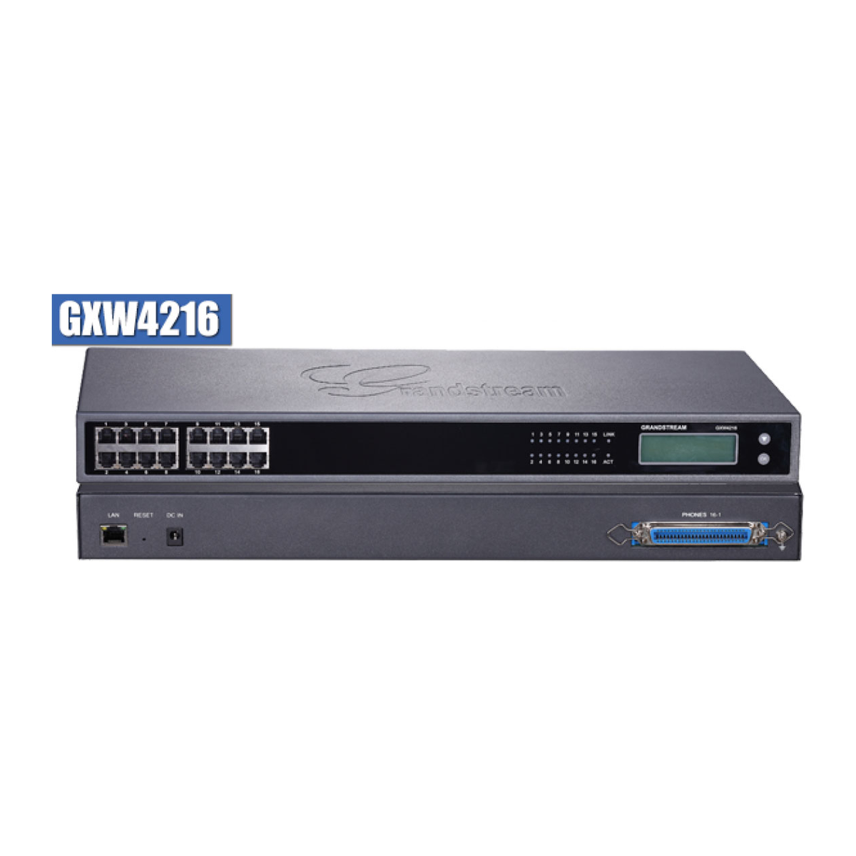 GXW4216 FXS-gateway met 16 poorten