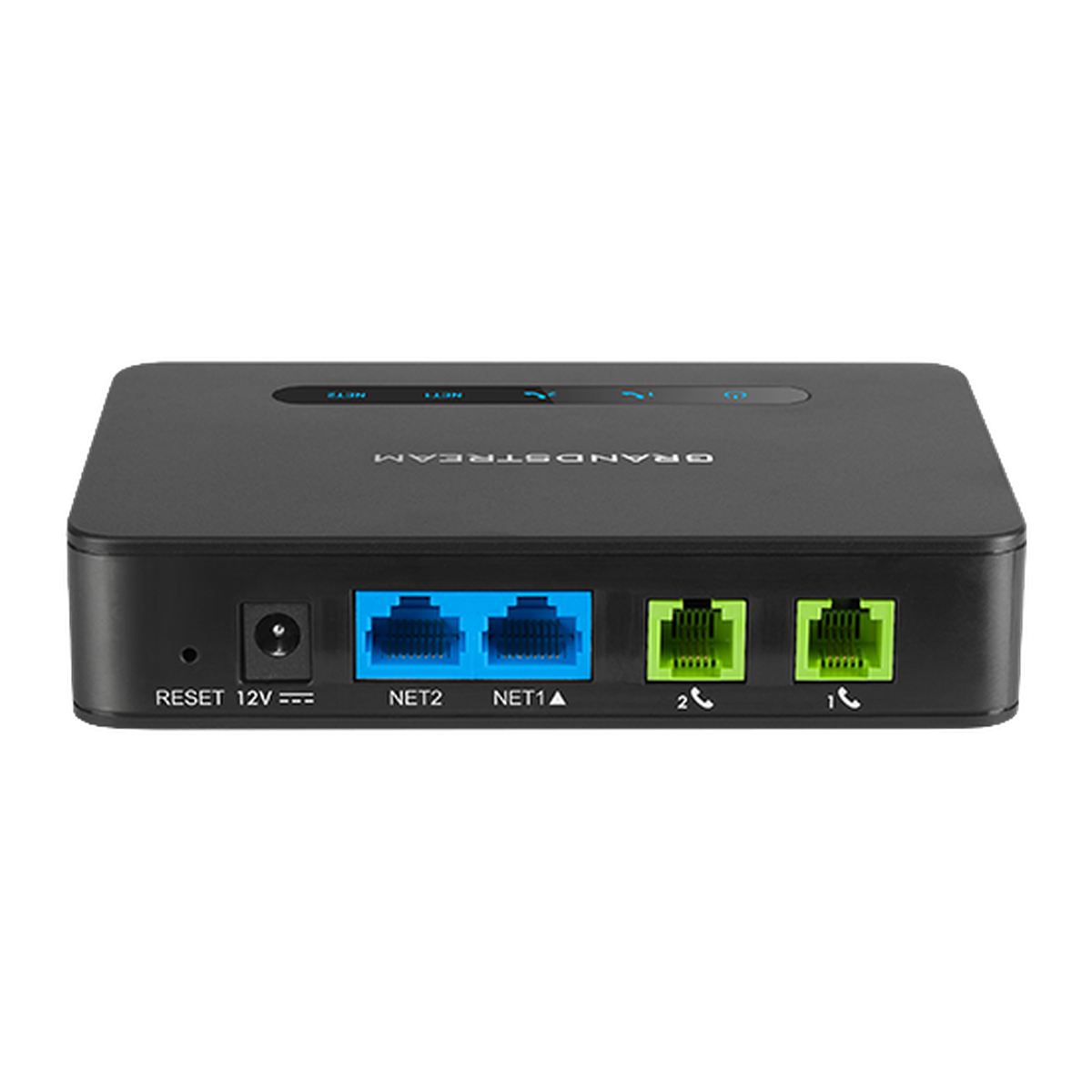 Grandstream HT812 V2 telefoonadapter, aansluitingen