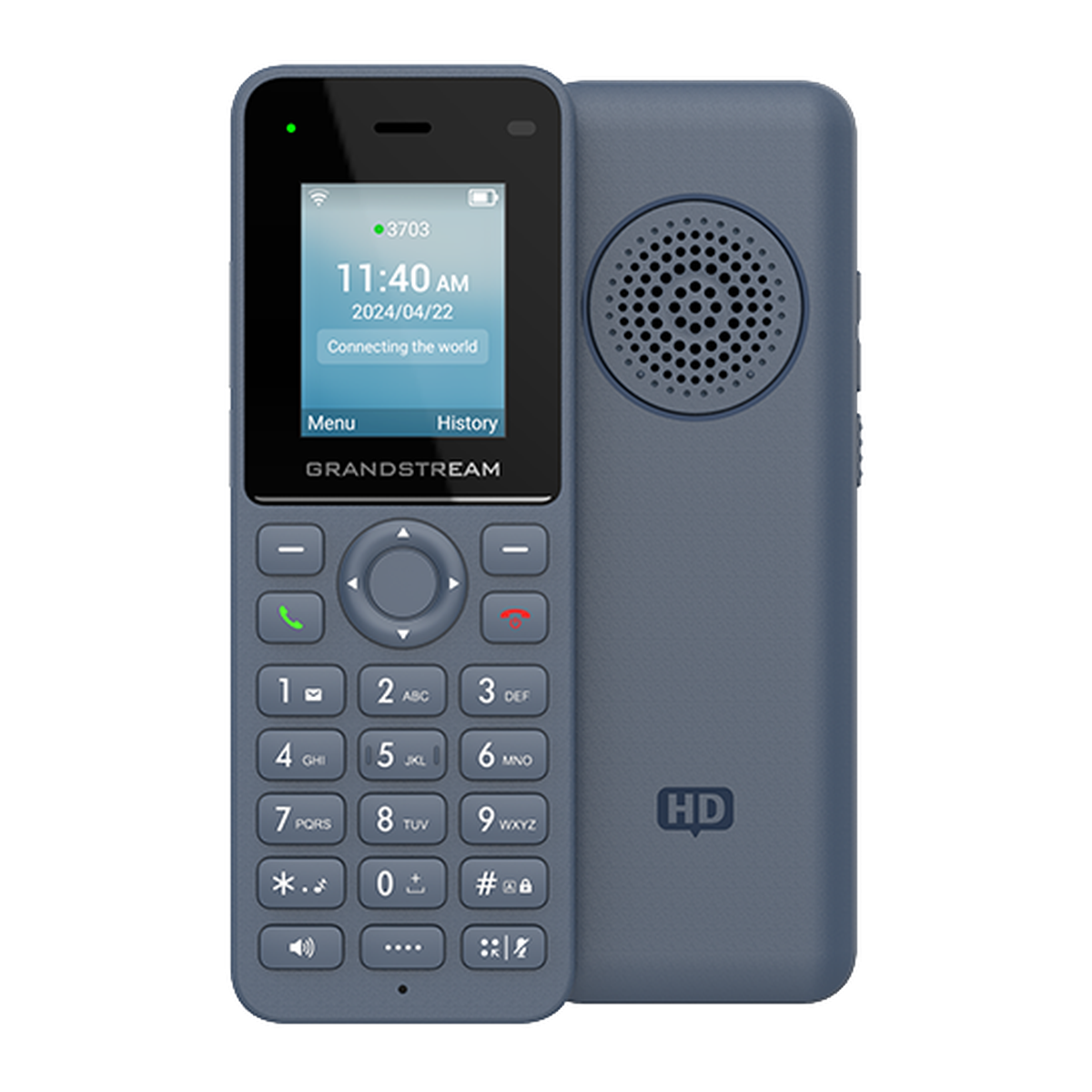 Grandstream WP816 draagbare Wi-Fi 6 IP-telefoon, voorzijde