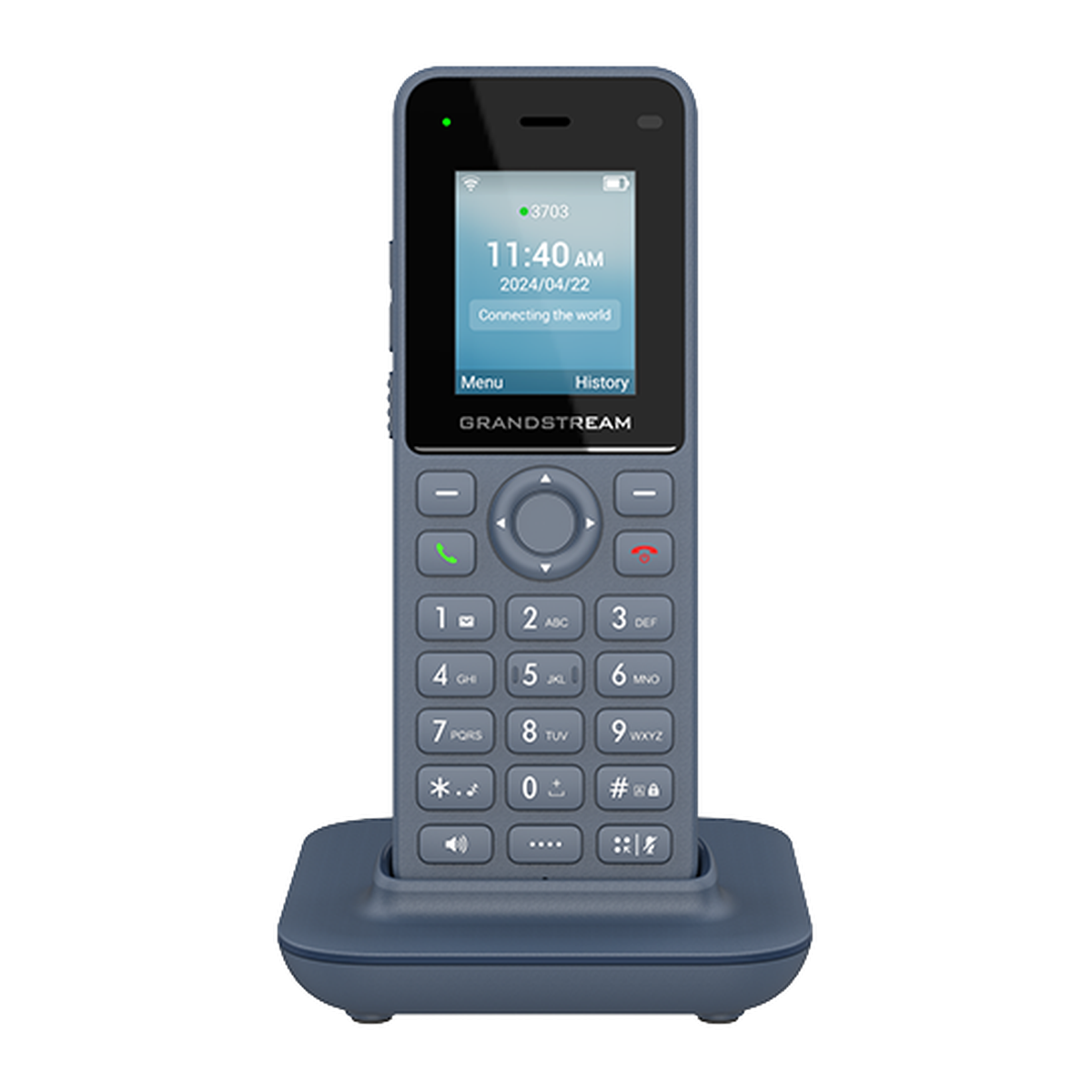 Grandstream WP816 draagbare Wi-Fi 6 IP-telefoon, schuin