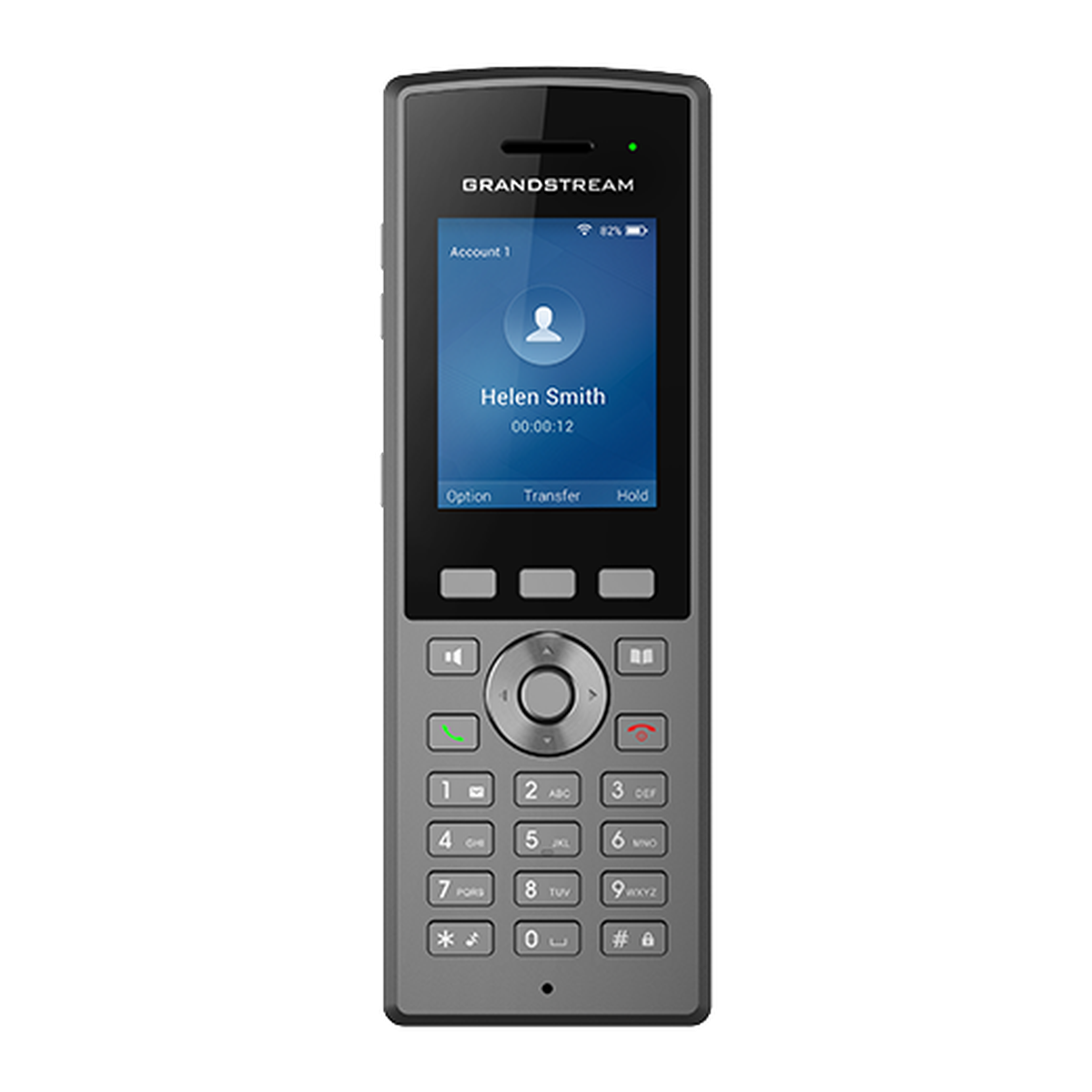 Grandstream WP825 robuuste Wi-Fi IP-telefoon, voorzijde