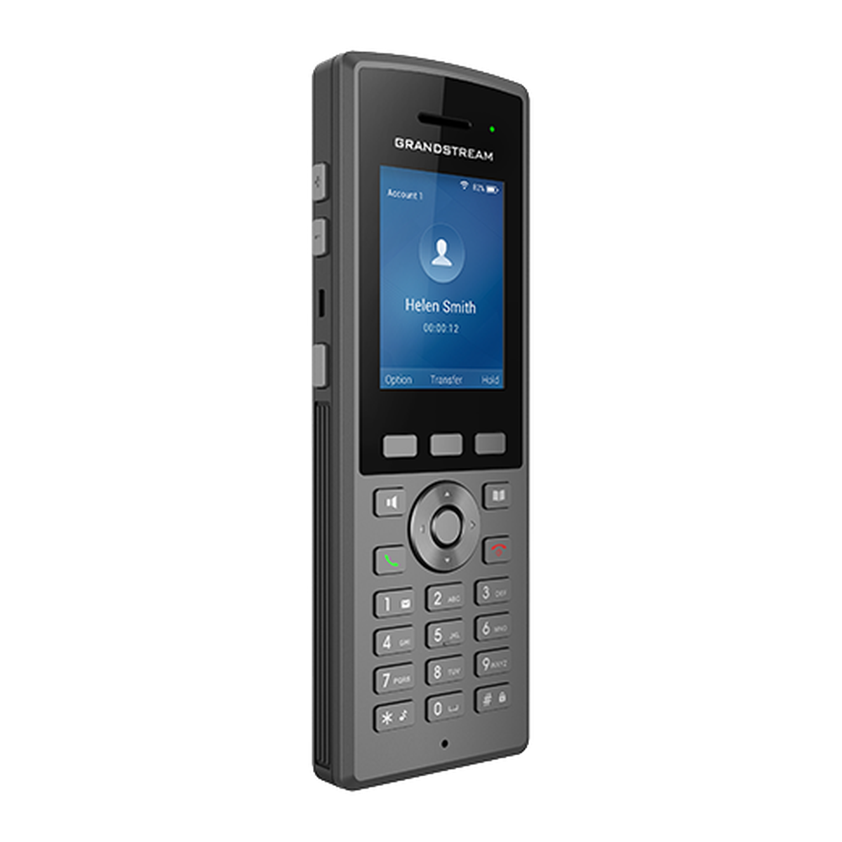 Grandstream WP825 robuuste Wi-Fi IP-telefoon, schuin