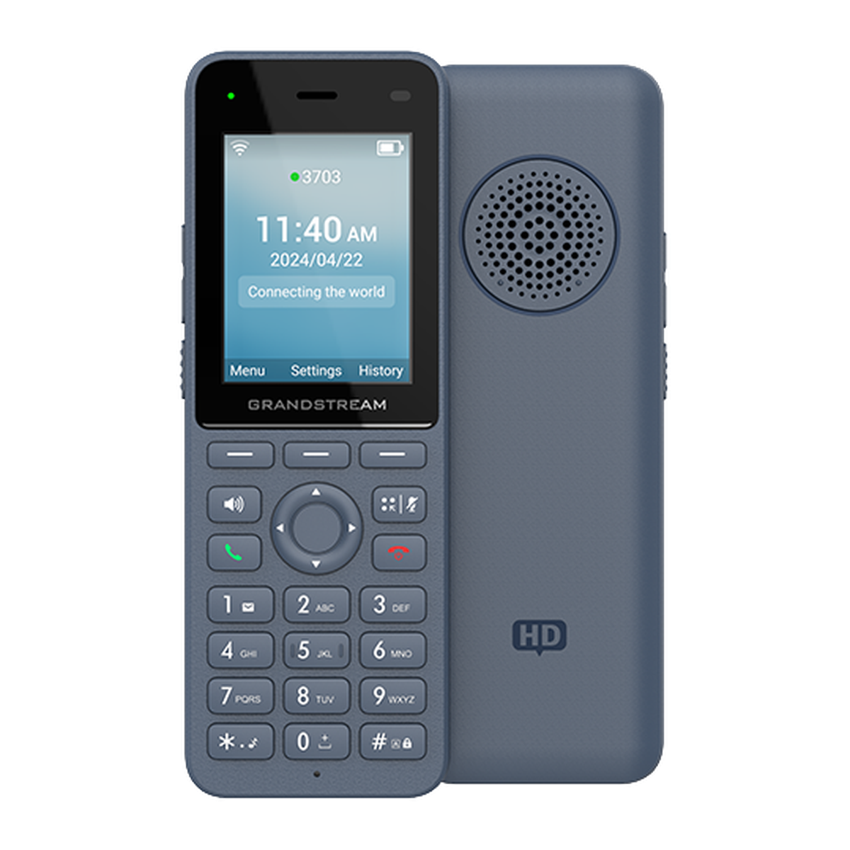 Grandstream WP826 draagbare Wi-Fi 6 IP-telefoon, voorzijde