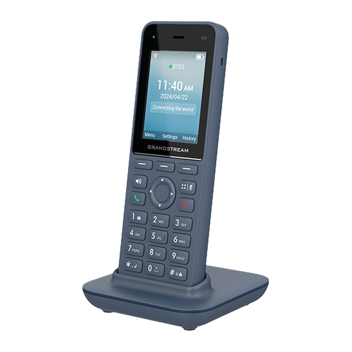 Grandstream WP826 draagbare Wi-Fi 6 IP-telefoon, achterzijde