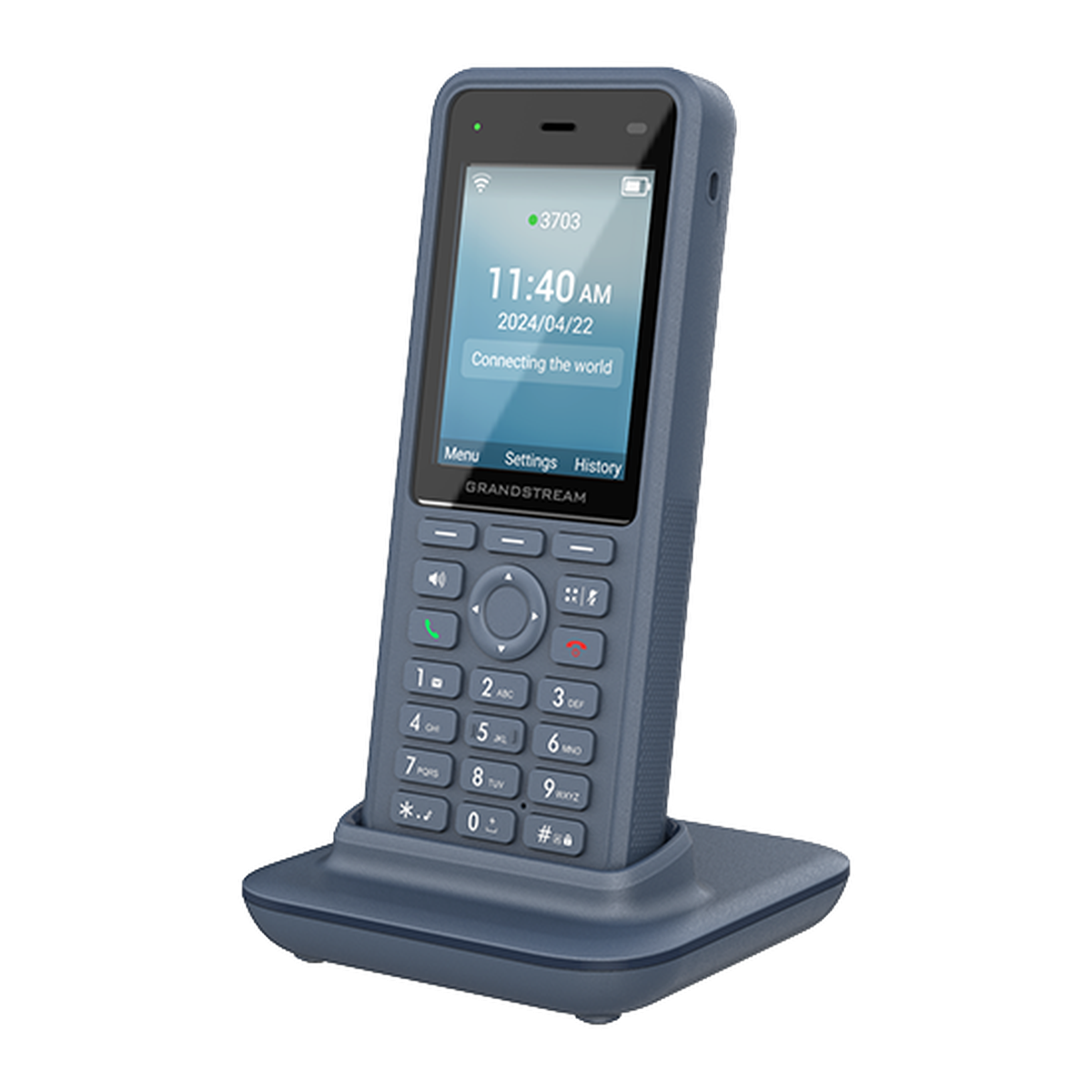 Grandstream WP836 robuuste Wi-Fi 6 IP-telefoon, achterzijde