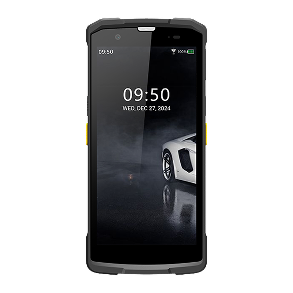 Grandstream WP856 Wi-Fi 6 smart-IP-telefoon met barcodescanner, voorzijde