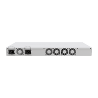 MikroTik CCR2116-12G-4S+, achterzijde met voedingen en ventilatoren
