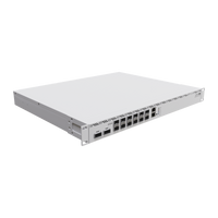MikroTik CCR2216-1G-12XS-2XQ, 1U-router schuin voorzijde