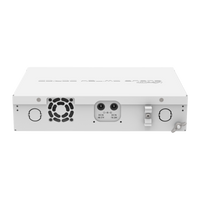 MikroTik CRS112-8P-4S-IN, achterzijde met voedingsaansluiting