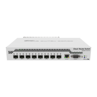 MikroTik CRS309-1G-8S+IN, voorkant met SFP+-cages
