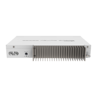 MikroTik CRS309-1G-8S+IN, achterzijde met ventilatieribben