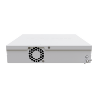 MikroTik CRS310-8G+2S+IN, achterzijde met ventilator