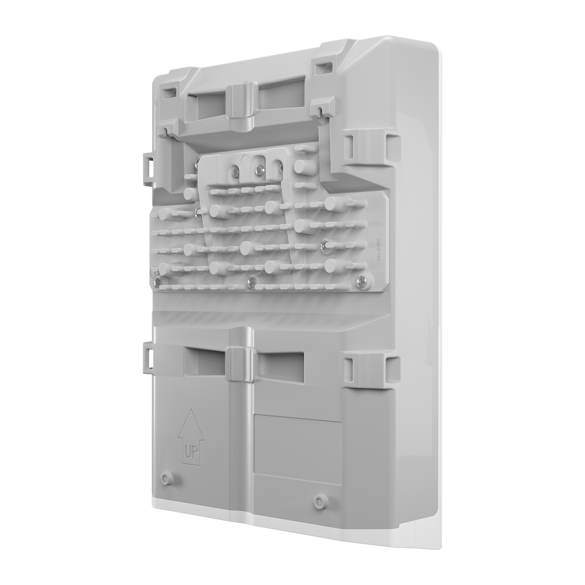 MikroTik netPower 15FR, binnenzijde met 16 poorten